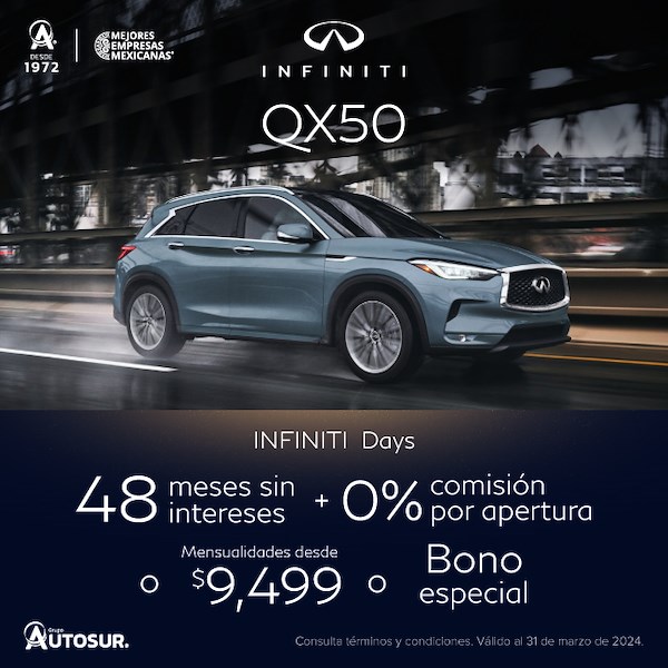Promoción Infiniti QX50