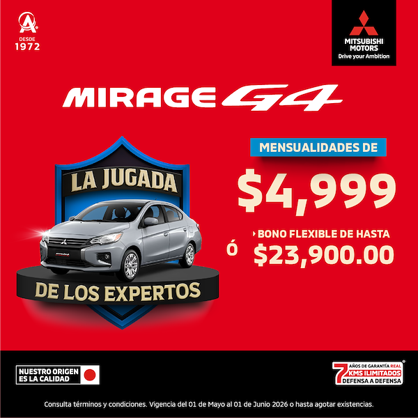 Mirage G4 2026: Compacto y Eficiente.