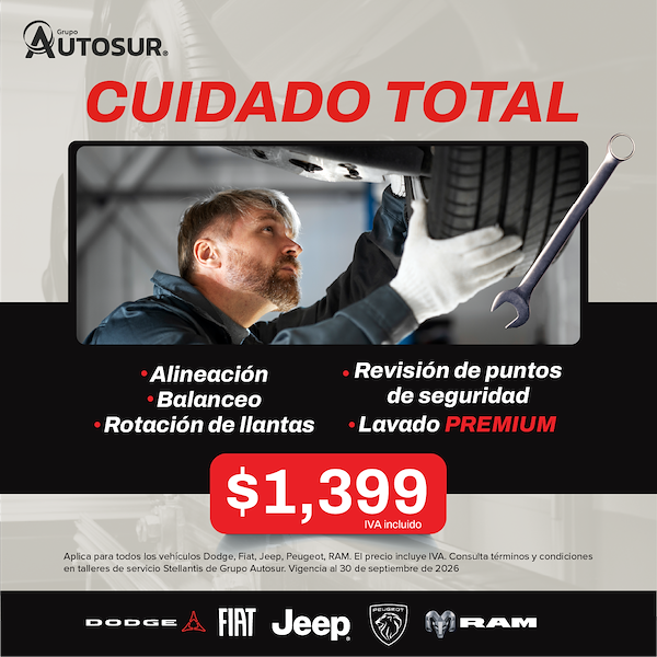Más cuidado para cada kilómetro | Dodge, Fiat, Jeep, Peugeot, RAM