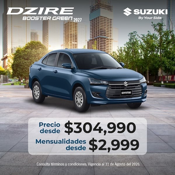 Suzuki Dzire: rendimiento y confort en un solo sedán