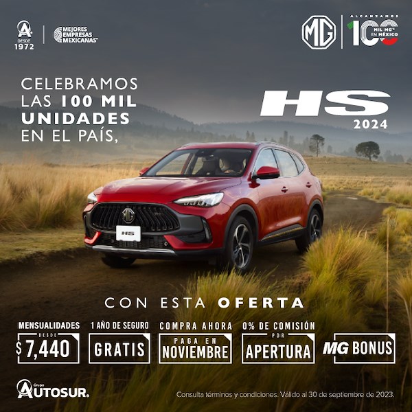 Promoción MG HS 2024