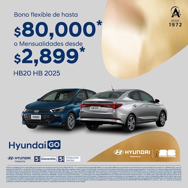 Hyundai HB20 Sedán 2025, el camino perfecto para avanzar
