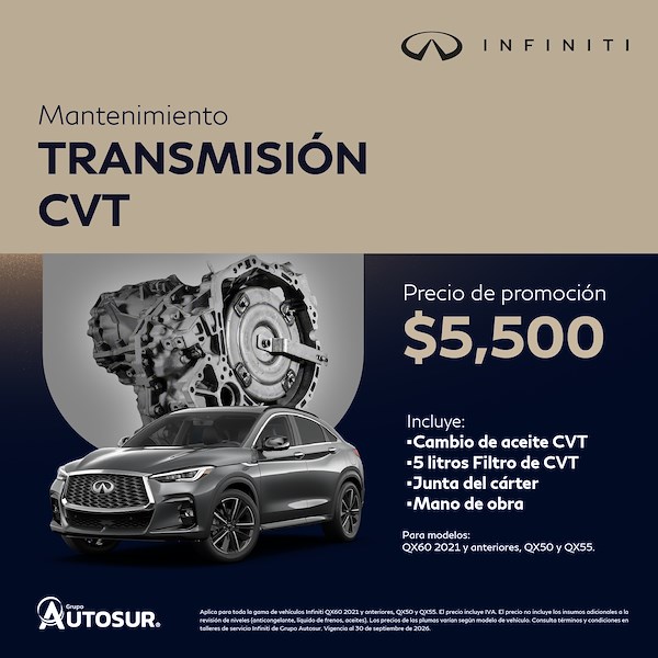 Mantenimiento transmisión CVT