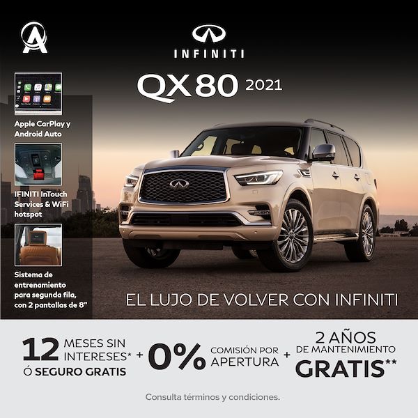 INFINITI QX80 2021 - PROMOCIÓN OCTUBRE