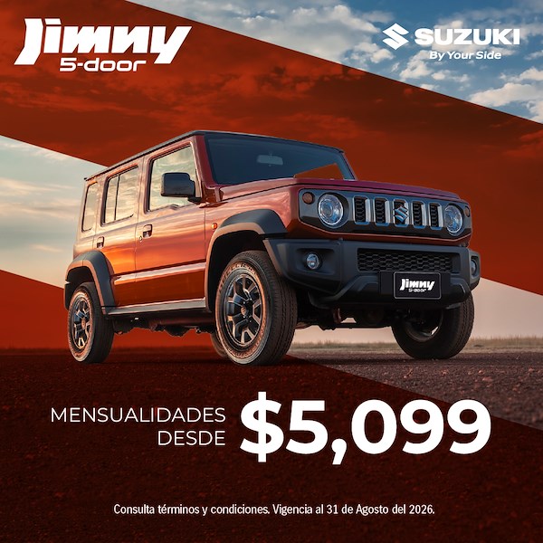 Suzuki JIMNY 5-DOOR: listo para la aventura