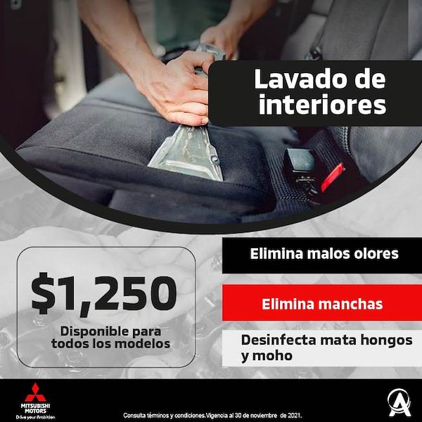 Lavado de interiores Mitsubishi