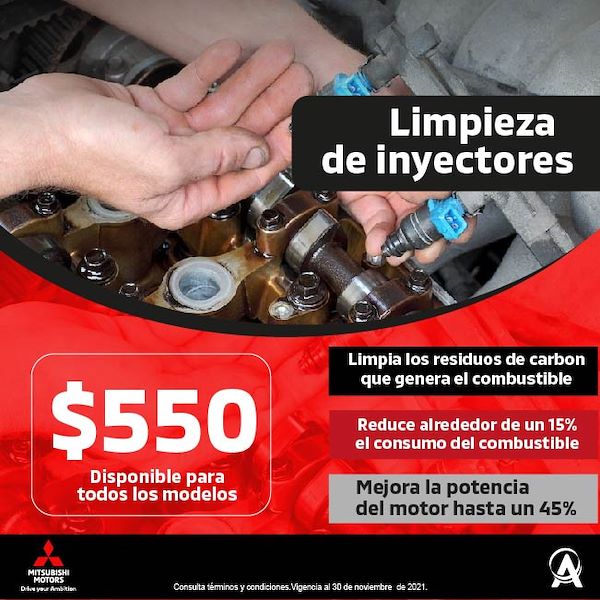 Limpieza de inyectores Mitsubishi