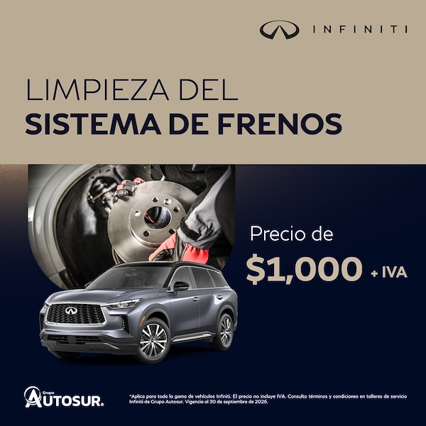 Limpieza de frenos infiniti