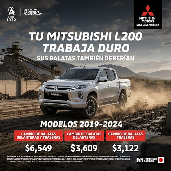 Mitsubishi L200 | Cambio de balatas