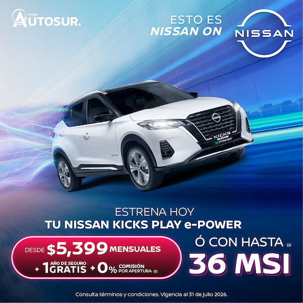 NISSAN KICKS PLAY E-POWER | Explora nuevos caminos