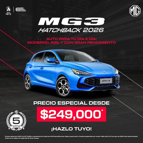 MG3 2025, la combinación perfecta de estilo y confort.