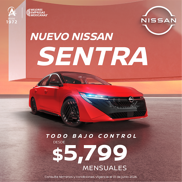 Sentra 2026: Todo bajo control.