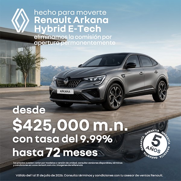 Arkana Hybrid E-Tech: Hecho para moverte