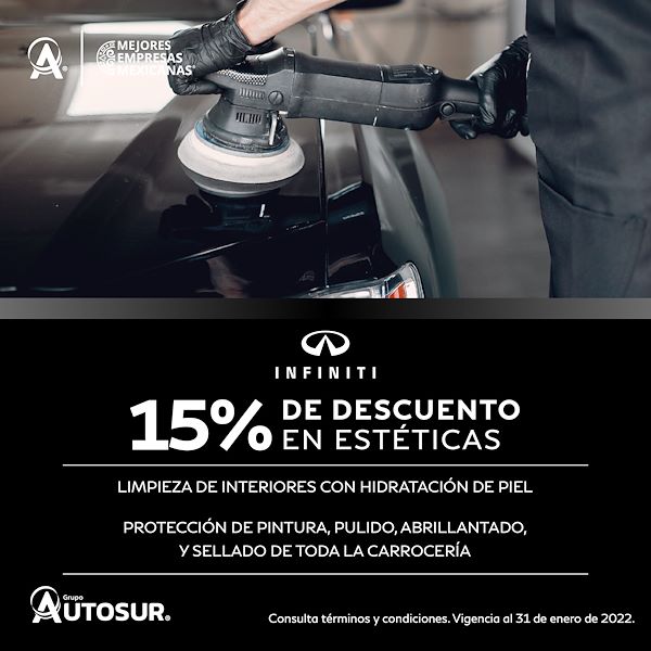 Promoción Infiniti Limpieza de interiores