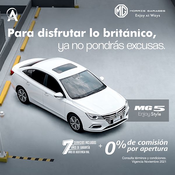 Promoción MG 5 2022 - Servicios incluidos