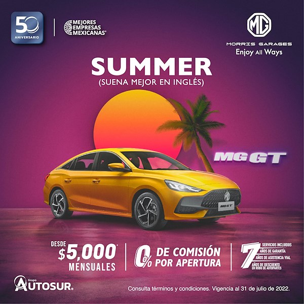 Promoción día del Padre MG GT