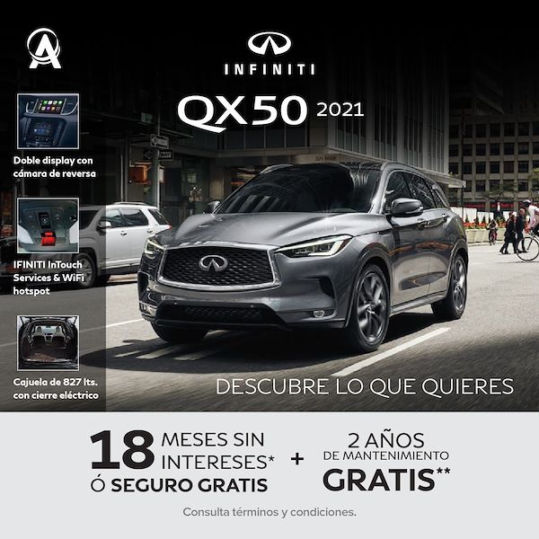 Promoción de octubre QX50 2021
