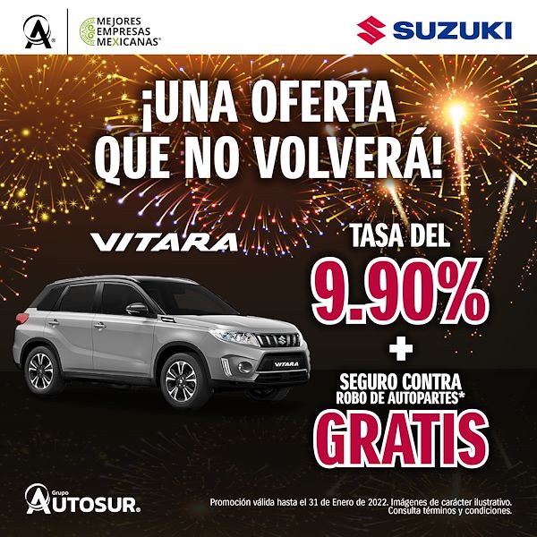Promocion Suzuki Vitara 2022 