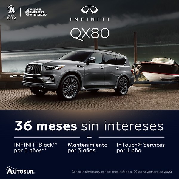 Promoción Infiniti QX80 2023