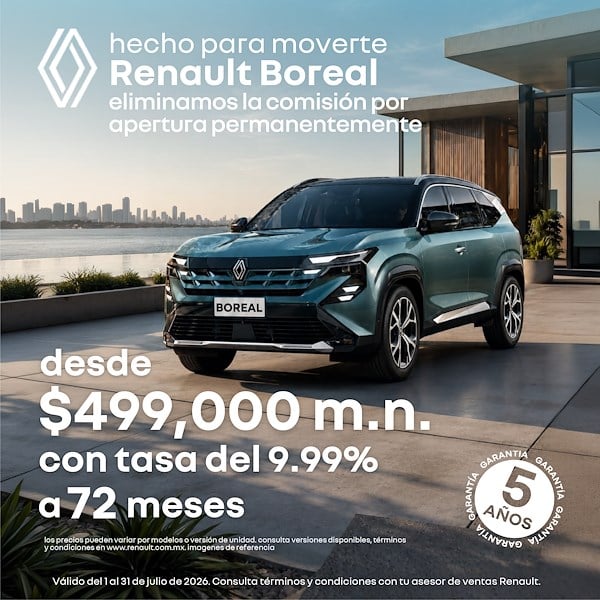 Estrena Renault Boreal desde $499,000 