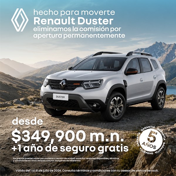Conquista nuevos destinos con Renault Duster