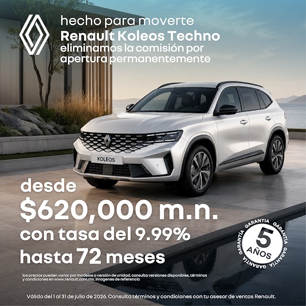 Conduce Renault Koleos con estilo y confianza