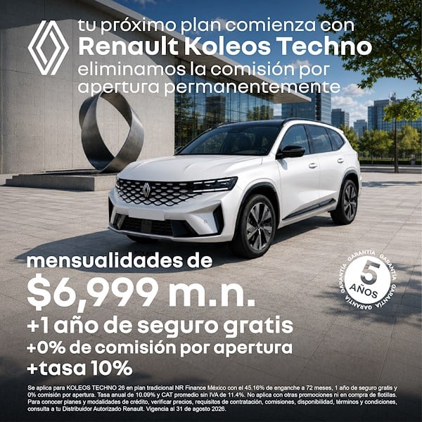 Conduce Renault Koleos con estilo y confianza