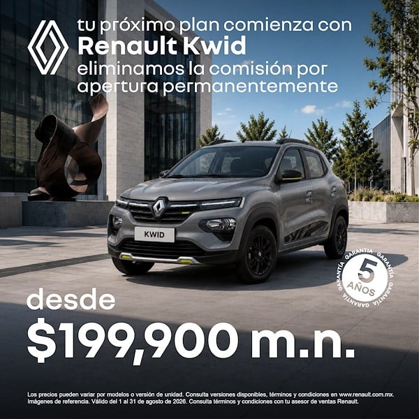 Promoción exclusiva de Renault Kwid.