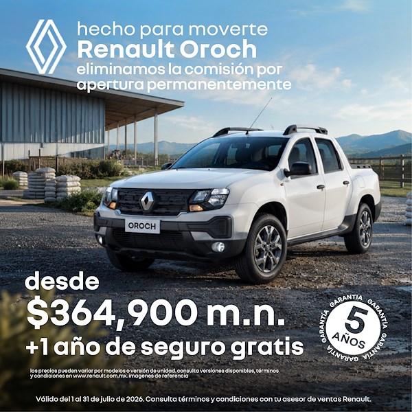 Renault Oroch: la pickup ideal para cada desafío.