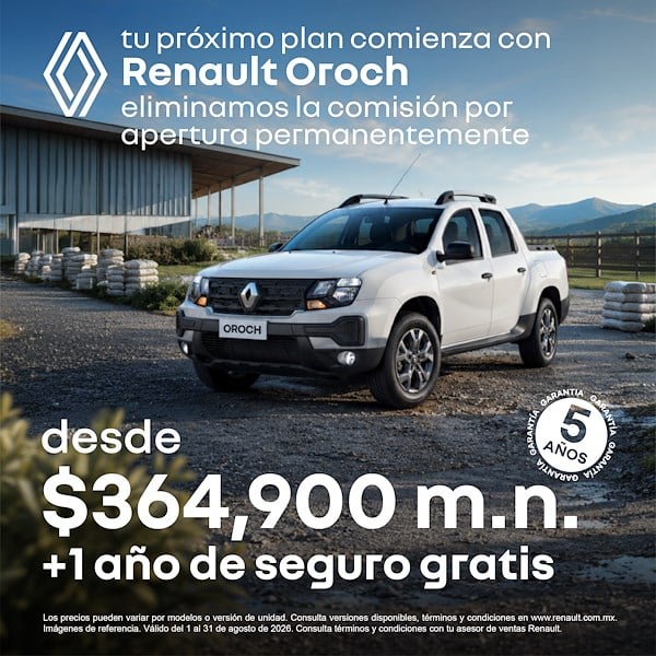 Renault Oroch: la pickup ideal para cada desafío.