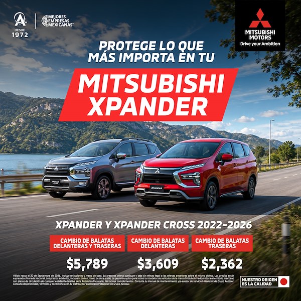 Servicio en balatas Xpander: Frenado seguro
