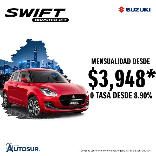 Promoción Suzuki Swift Boosterjet