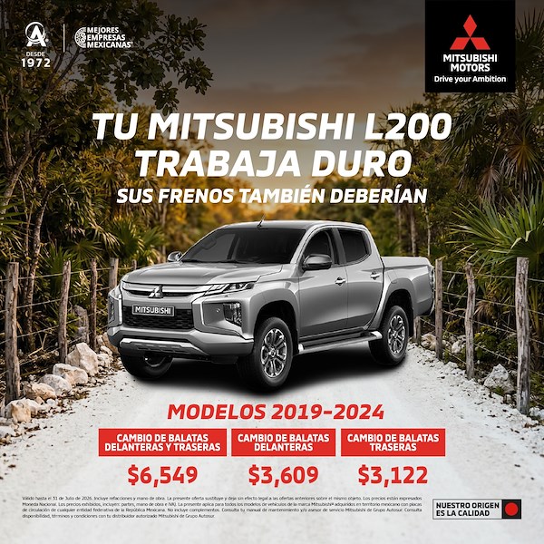Servicio de Balatas para Mitsubishi L200
