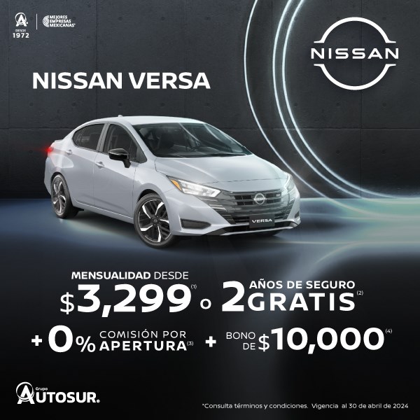 Promoción Nissan Versa