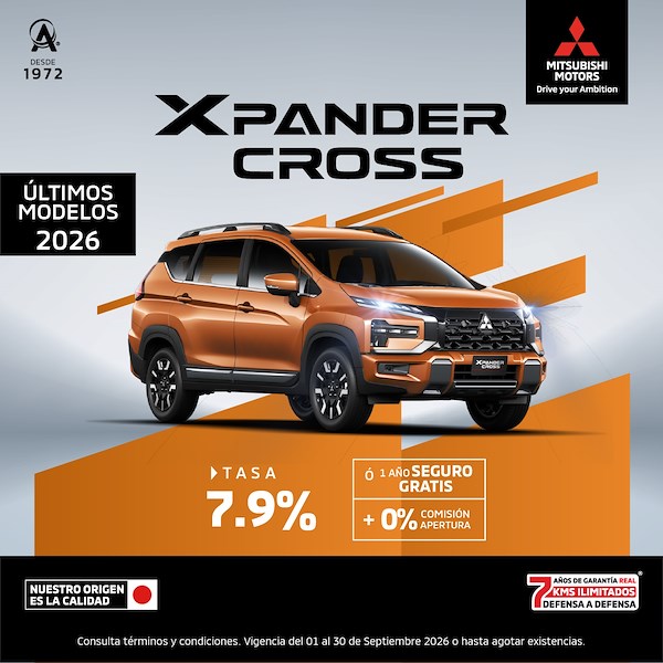 Mitsubishi Xpander Cross 2026: aventura en cada camino